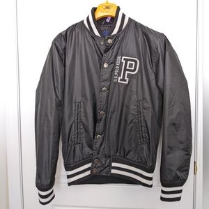 US Polo Assn Men's Black Sports Varsity jacket